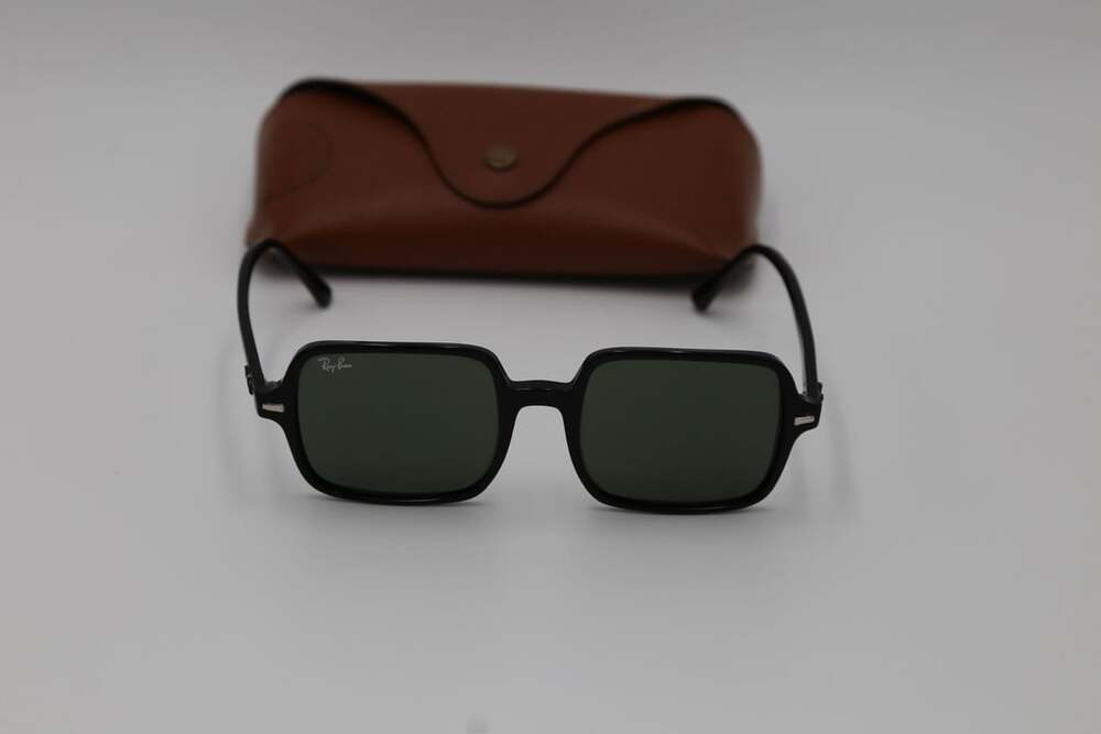Ray-Ban Square II RB 1973 Size 53 Black Sunglasses
